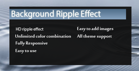 Visual Composer - Background Ripple Effect - CodeCanyon Item for Sale