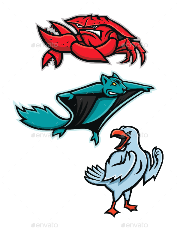 Angry Animals Mascot Collection - Animals Characters