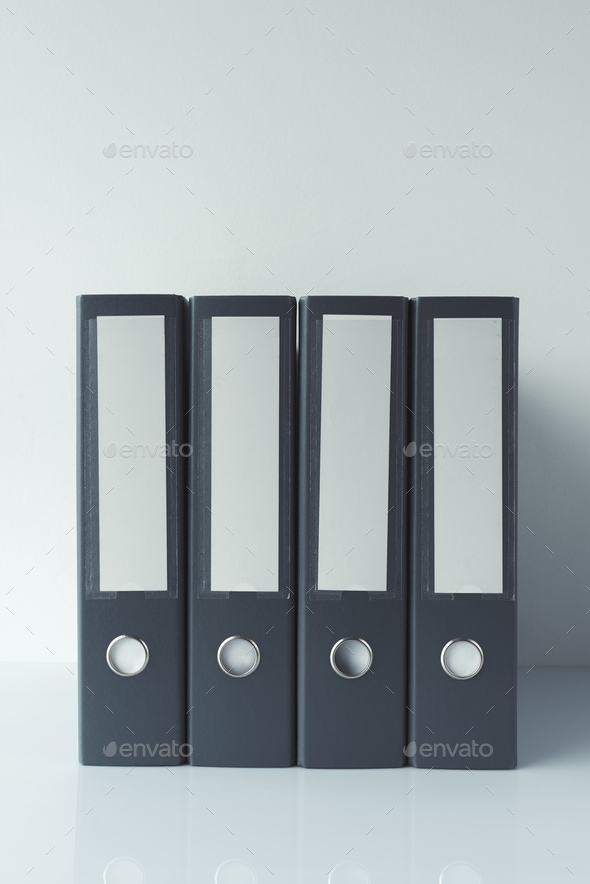 Gray file document ring binders Stock Photo by stevanovicigor | PhotoDune