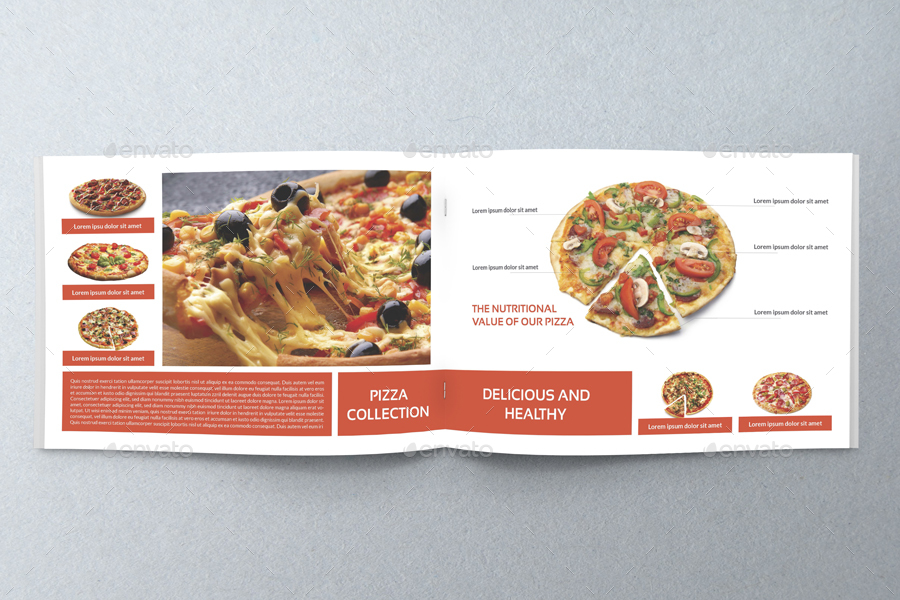 Food Products Catalog Brochure Template Vol.2 20 Pages, Print Templates