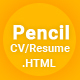 Pencil- Virtual Business Card CV Resume HTML Template Pencil- Virtual Business Card CV Resume HTML Template - ThemeForest Item for Sale