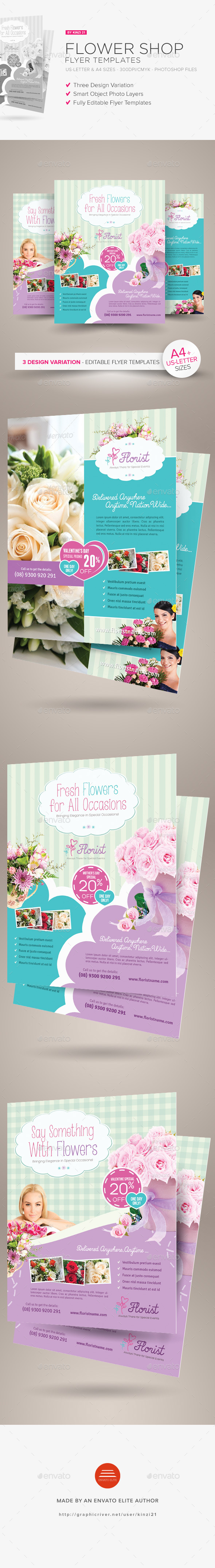 Flower Shop Flyer Templates - Corporate Flyers