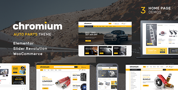 Chromium - Auto Parts Shop WordPress WooCommerce Theme - WooCommerce eCommerce