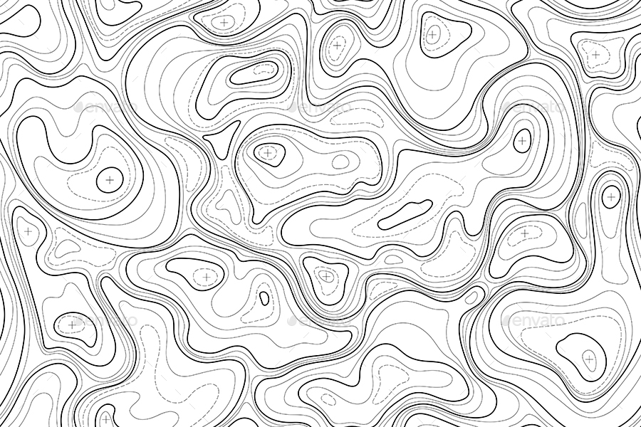 Topographic Map Seamless Patterns / Backgrounds by themefire | GraphicRiver