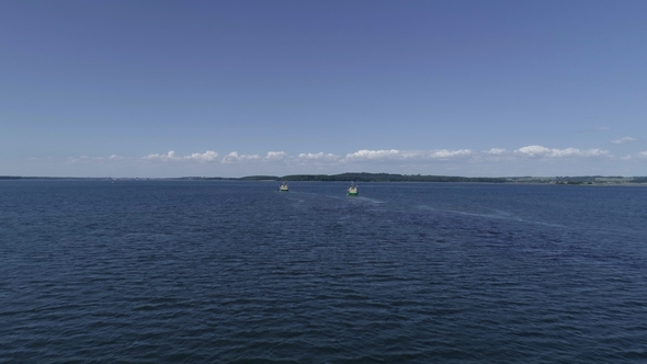 Trawlers on Calm Sea alt