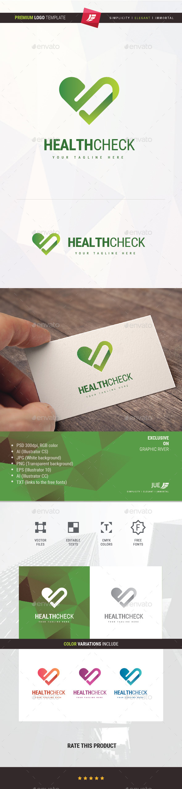 Health Check Logo - Symbols Logo Templates