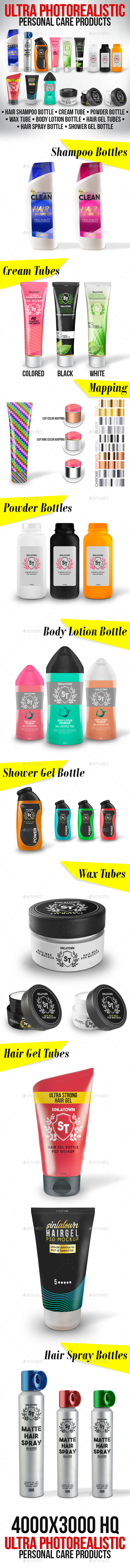 Personal Care PSD Mockups - Beauty Packaging