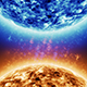 Blue Fire Star vs Red Star in Space - 23