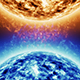 Blue Fire Star vs Red Star in Space - 22