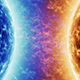 Blue Fire Star vs Red Star in Space - 27