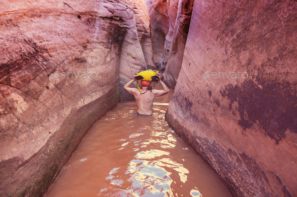 Slot canyon - Stock Photo - Images