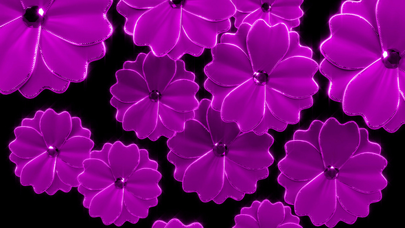 Falling Flowers Loop Abstract Flowers Falling Loop, Motion Graphics | VideoHive