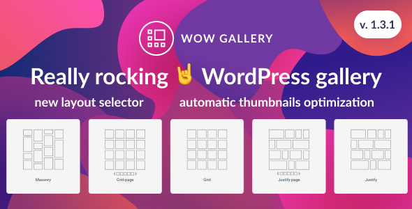 WOW Gallery - Magic WordPress Gallery - CodeCanyon Item for Sale