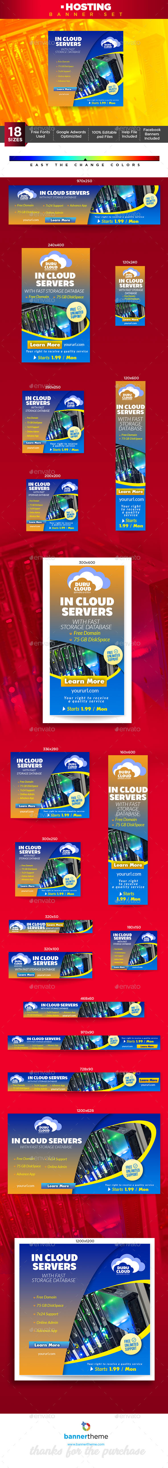 Hosting Banner - Banners & Ads Web Elements