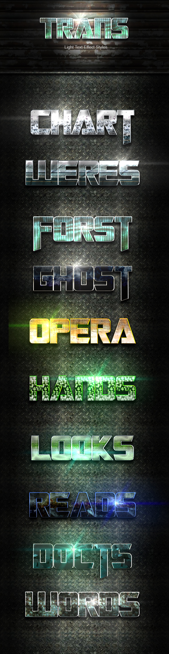 10 Photosop Trans Text Effect vol 43 - Text Effects Styles