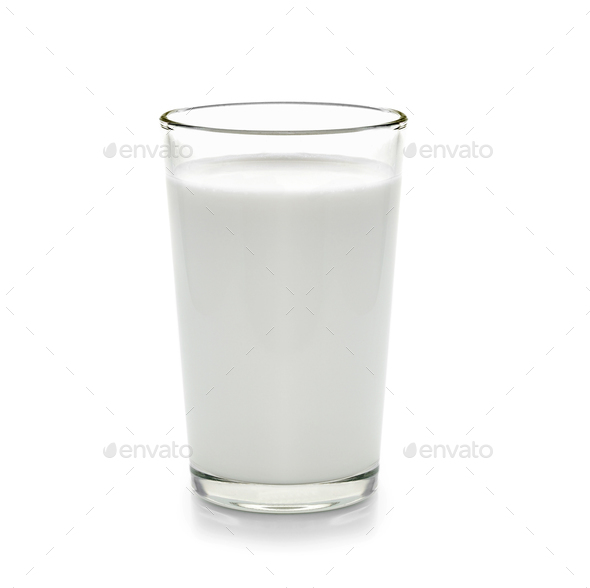 fresh milk in the glass on white background Stock Photo by sommai |  PhotoDune