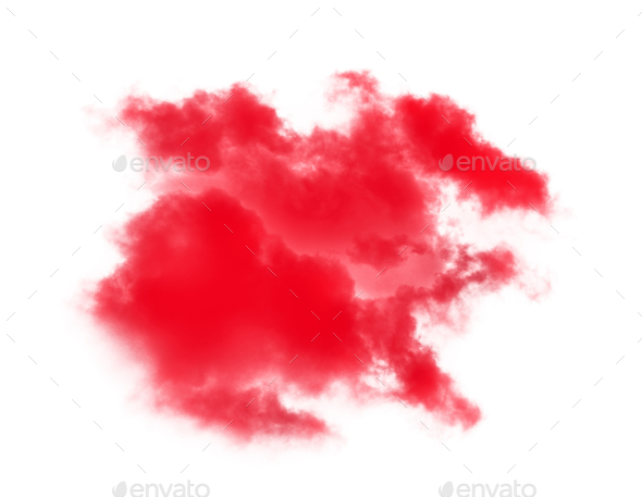 red cloud on white background Stock Photo by sommai | PhotoDune