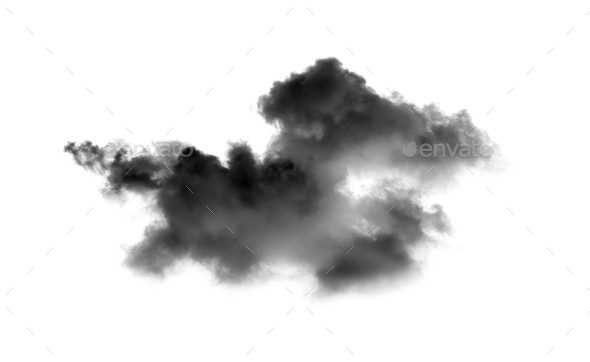 black clouds on white background Stock Photo by sommai | PhotoDune