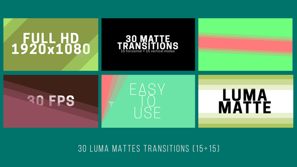 30 Luma Mattes Transitions
