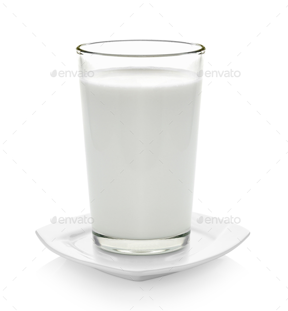 Fresh Milk In The Glass On White Background Stock Photo By Sommai Photodune