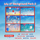 July 4th Background Pack-3 - VideoHive Item for Sale