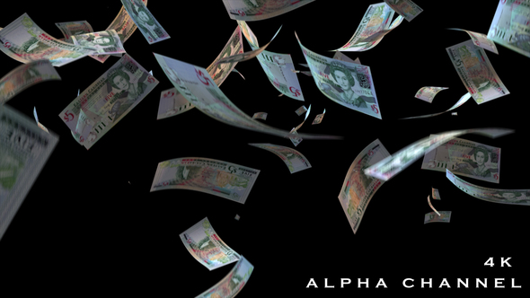 Falling Antigua Money Banknotes alt