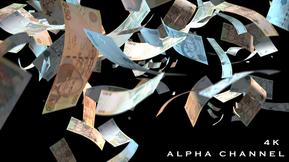 Falling Bahamas Money Banknotes alt