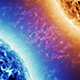 Blue Fire Star vs Red Star in Space - 51
