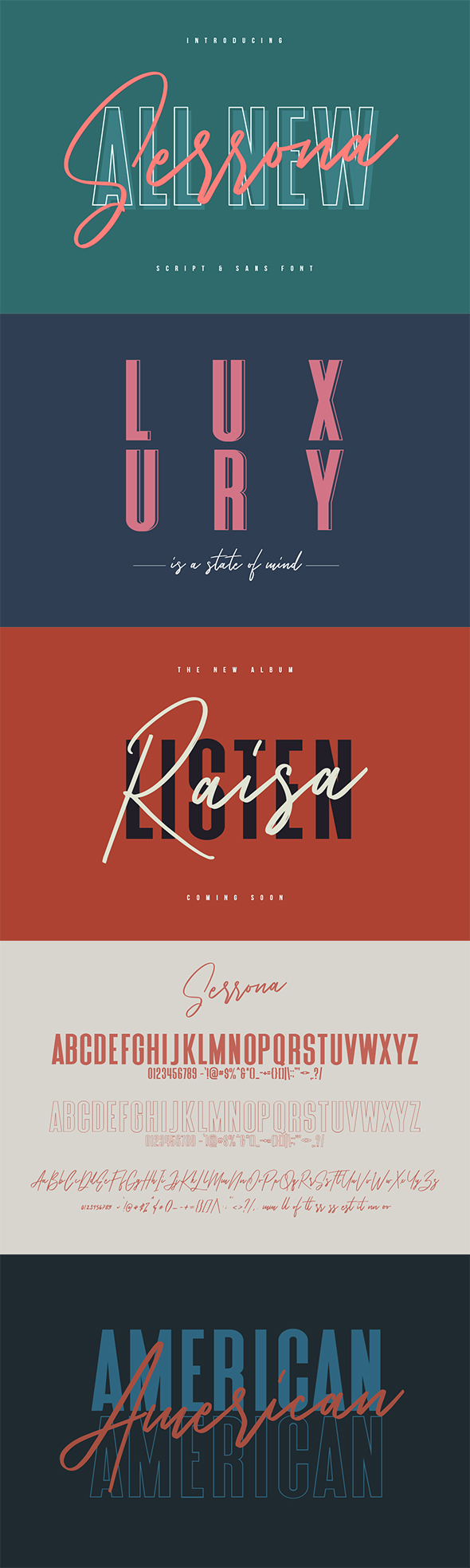 Serrona Script Font Duo