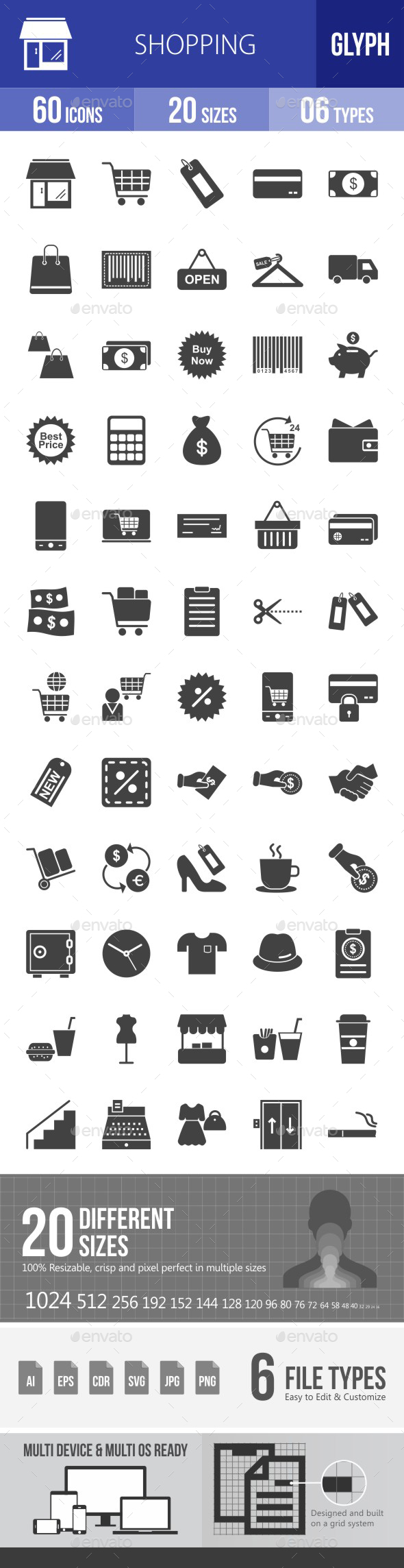 Shopping Glyph Icons - Icons