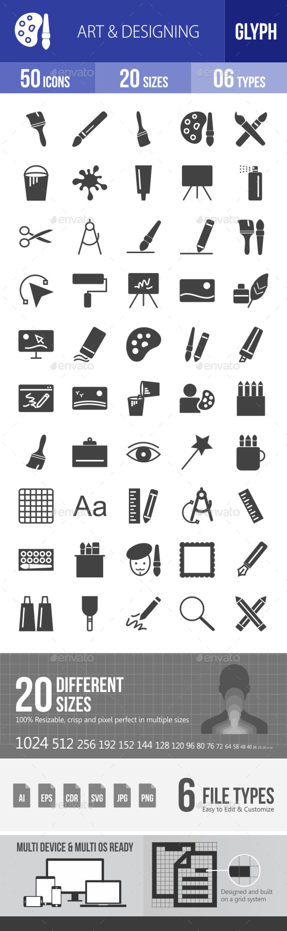 Art & Designing Glyph Icons - Icons