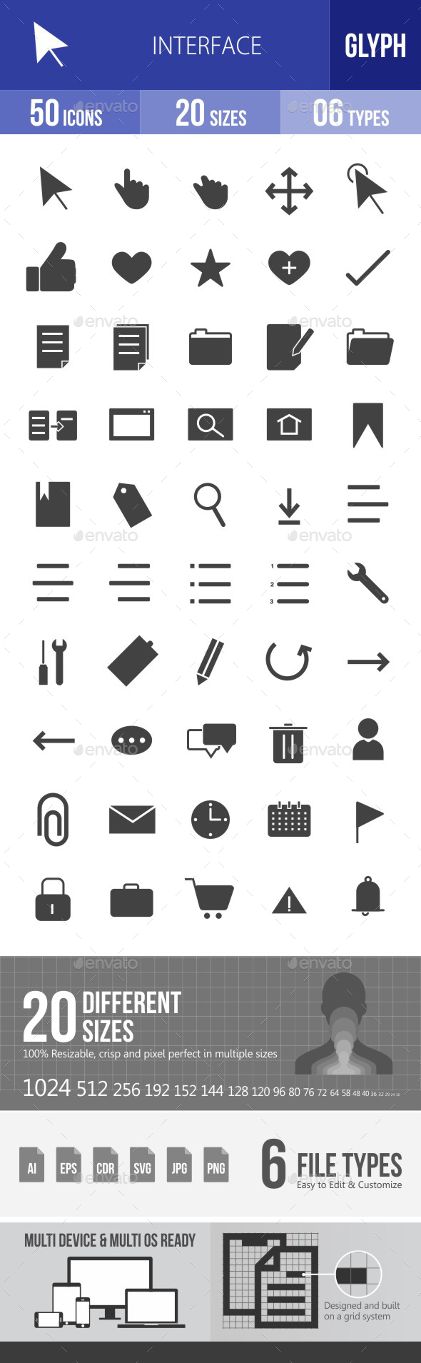 Interface Glyph Icons - Icons