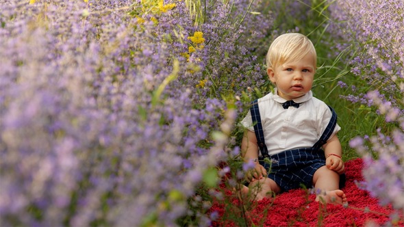 Beautiful Kid in Garden