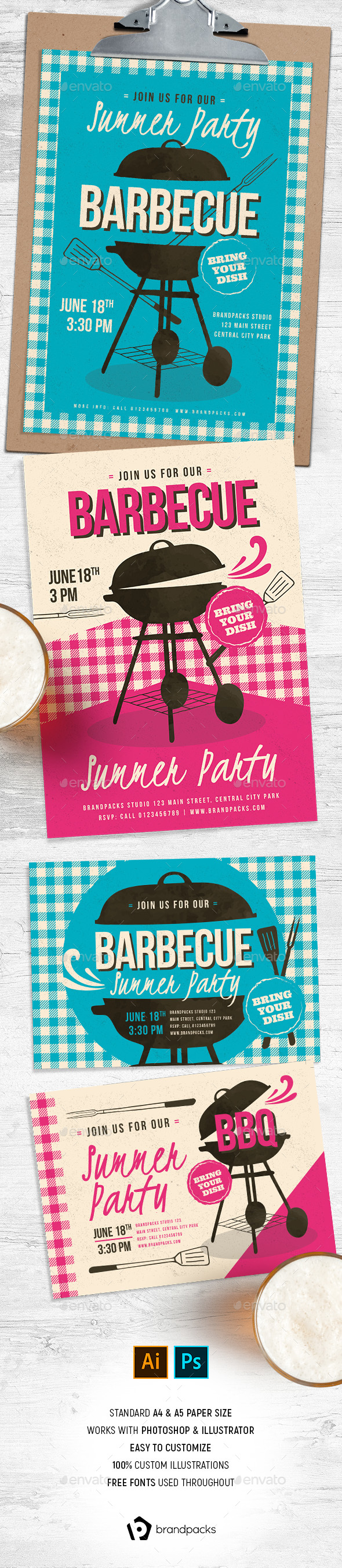 cookout flyer graphics designs