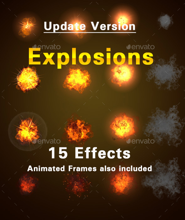 Explosions and Smoke Effects - Sprites Game Assets