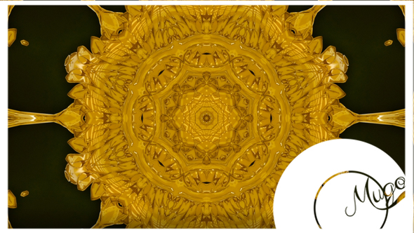 Gold Flower Ethnic Mandala