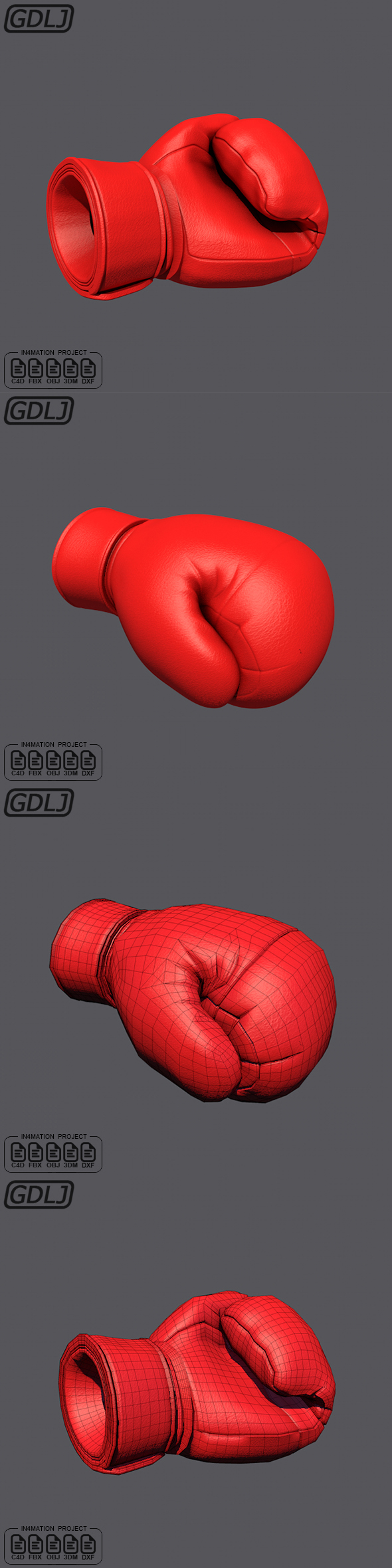 Black Boxing Glove - 3Docean 22168057