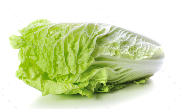 Lettuce heart on a white background