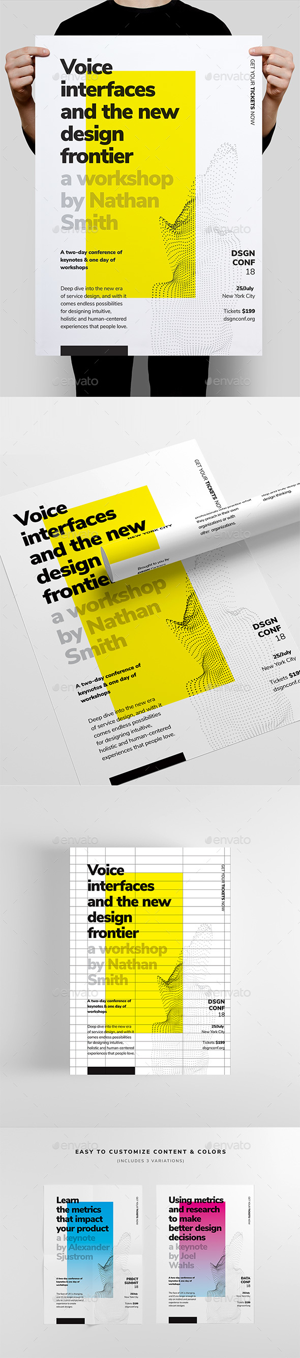 DSGN Series 2 Poster / Flyer Template - Corporate Business Cards