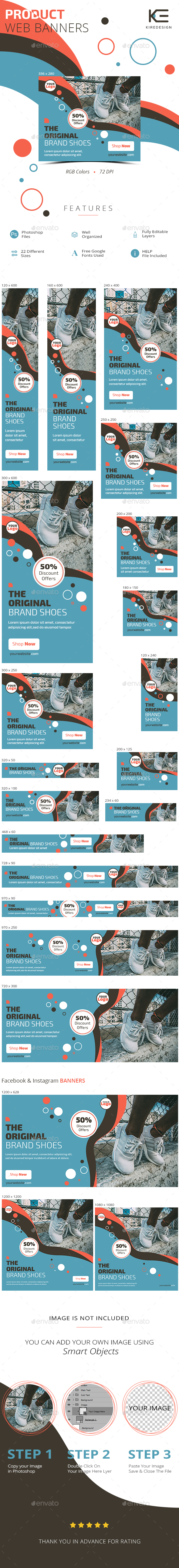Product Web Banners - Banners & Ads Web Elements