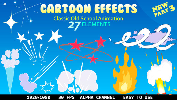 Classic Cartoon 2D Effects (27 Elements) alt