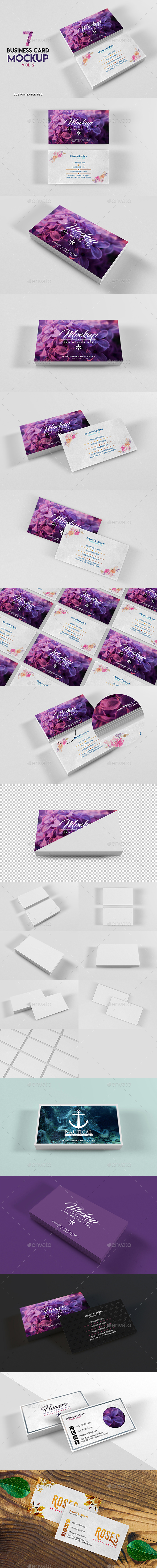 Business Card Mockup Vol 2 - Business Cards Print