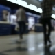 People Are Waiting for the Train at Metro Station and Boarding a Carriages - VideoHive Item for Sale