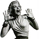 Vintage Woman Horror Scream