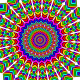 Elongated Multi-color Octahedron Mandala