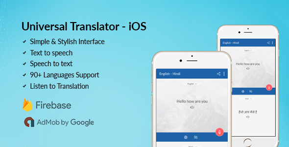 Universal Translator - iOS - CodeCanyon Item for Sale