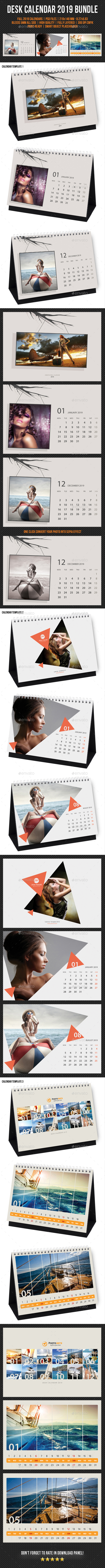 Creative Desk Calendar 2019 Bundle 08 - Calendars Stationery