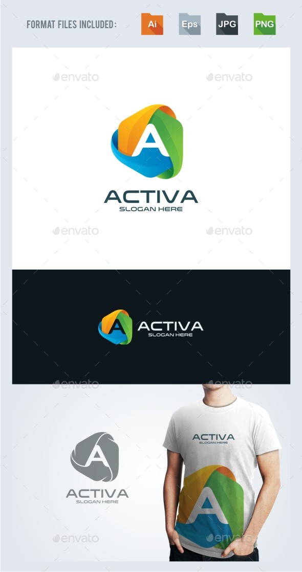 Letter A Logo Template - Letters Logo Templates