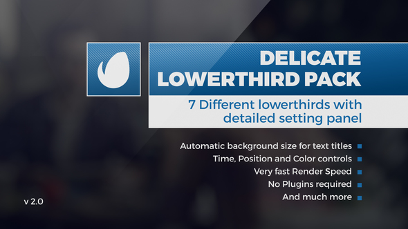 Delicate Lower Third - VideoHive 10299355