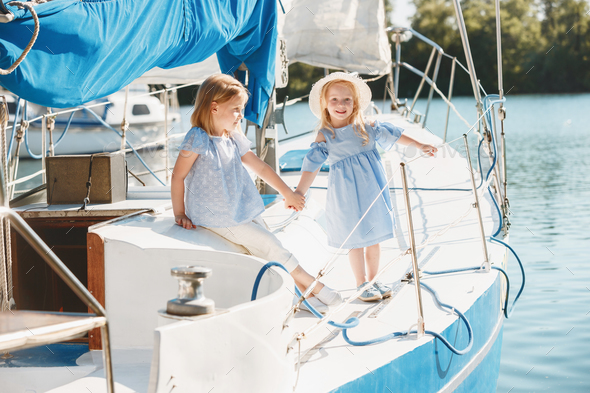 The children on board of sea yacht Stock Photo by master1305 | PhotoDune